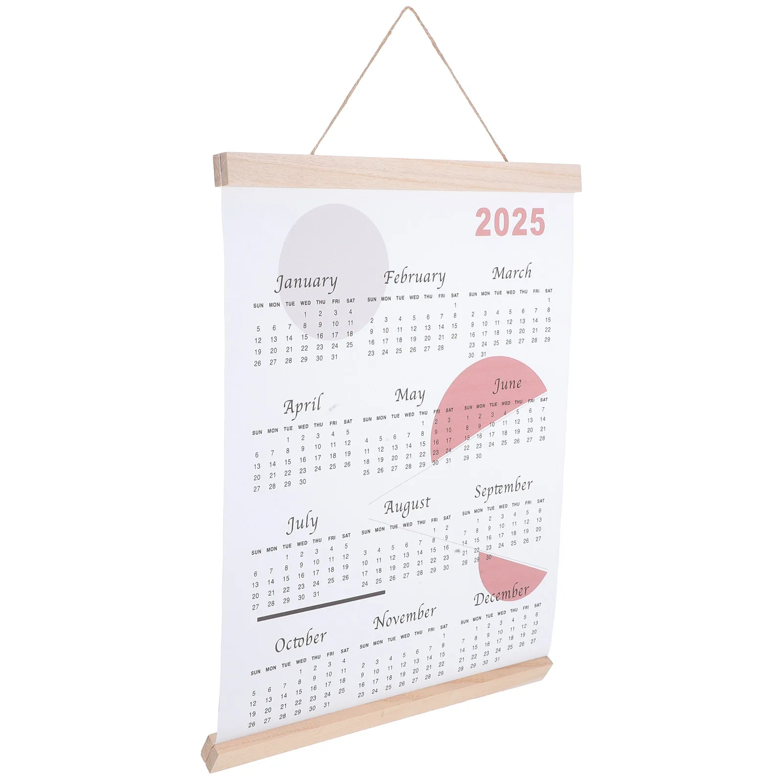 

2025 Monthly Cloth Wall Calendar Oil Painting Canvas Hanging Planner for Home Decor Classroom Office Use Stylish Artistic