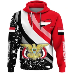 Yemen Flag Map Graphic Sweatshirts YE National Emblem Hoodie For Men Clothing Street Casual Male Hoody Sports Boy Pullovers 2024