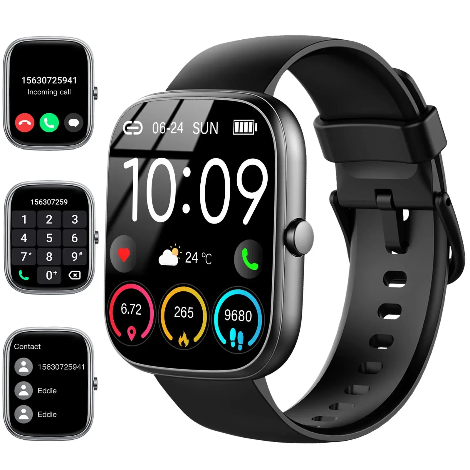 

Smart Watch - Robust Durable Design for Outdoor Enthusiasts. Featuring AI Voice Assistant for Hands-Free Control Bluetooth Call