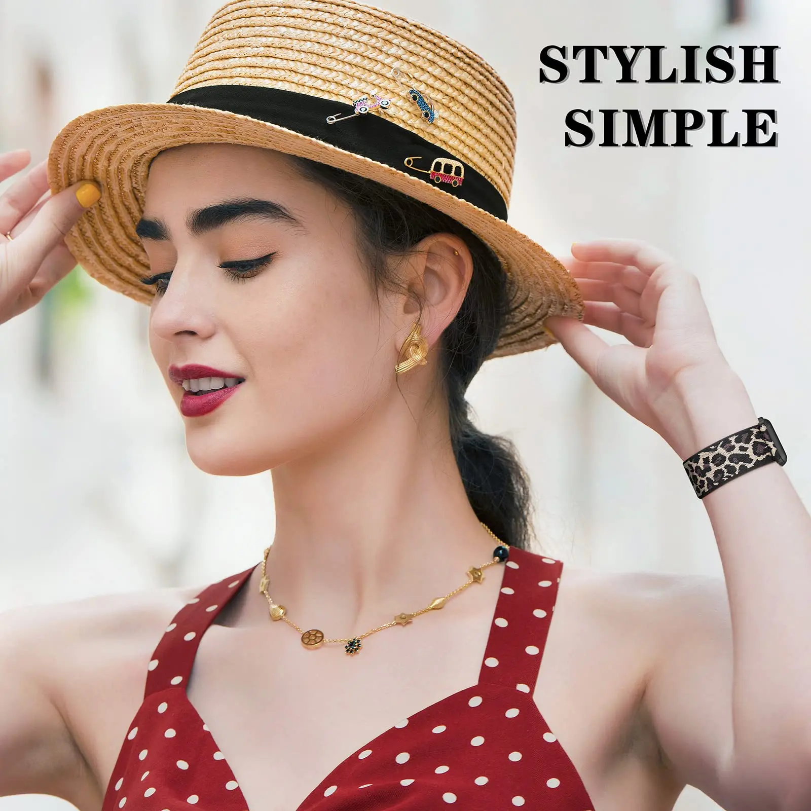 1Pack Stretchy Solo Loop Compatible with Apple Watch Band 38mm 40mm 41mm 42mm 44mm 45mm 46mm 49mm Women Men，