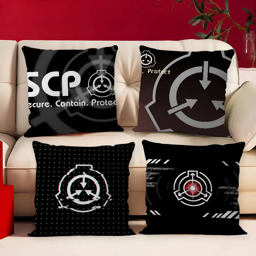 Popular Foundation Scp F-Foundation Game Maple Design Cushion Cover Happy Autumn Harvest decor Holiday Decorati Pillow Cover