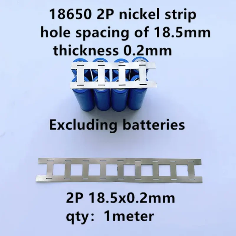 1 Rotolo 1m 18650 Batteria agli ioni di litio Piastra in lamiera di nichel Cintura in acciaio placcato in nichel Connettore Saldatrice a punti