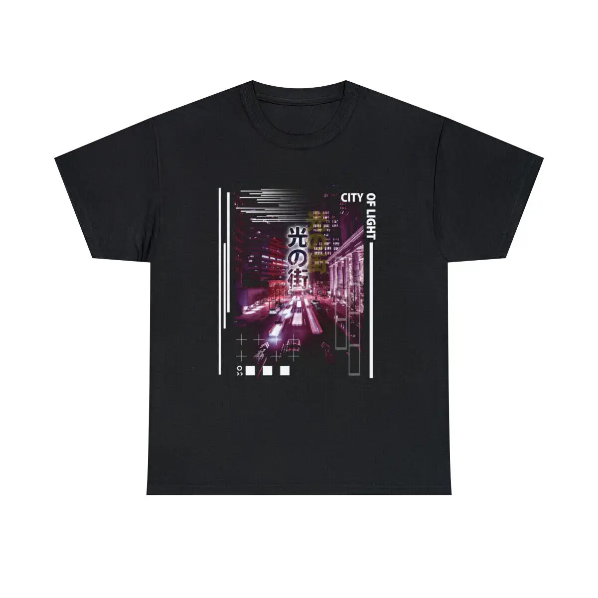 City of light Tokyo lofi Aesthetic Graphic design Japan style T shirt Unisex