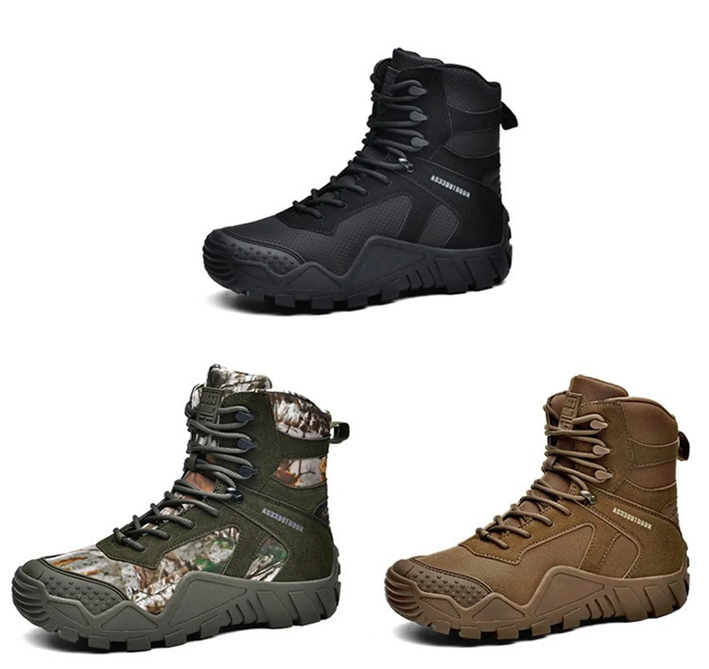 

Large Size Camouflage Desert Tactical Shoes Men And Women's Hunting Boots Outdoor Mountaineering Hiking Training Boots