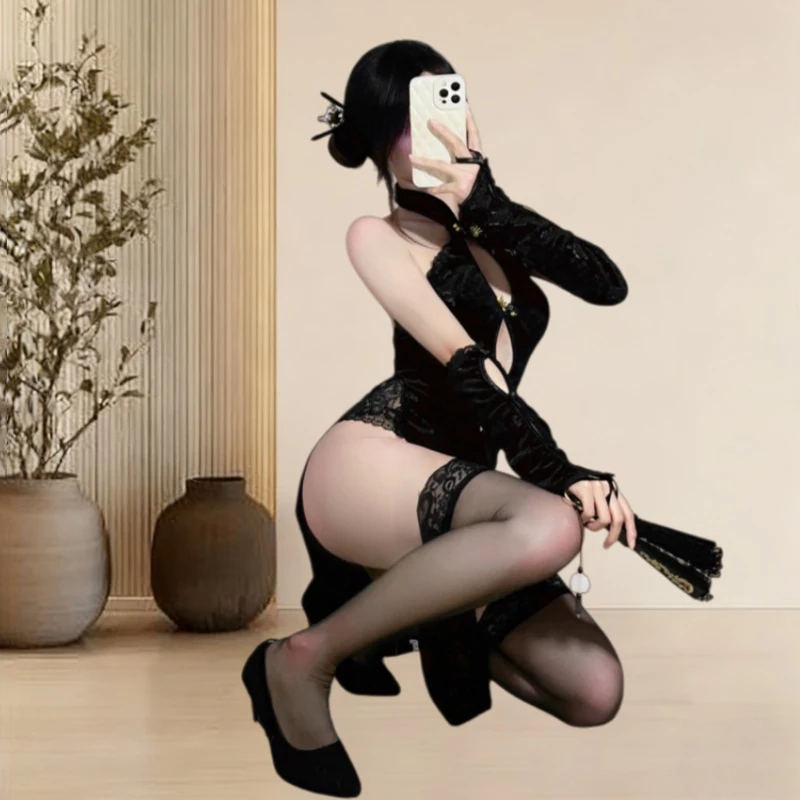 Ultimatives sexy Nachthemd für Damen, flirten, heißes Dessous-Set, Rollenspiel und Versuchung, Einheitsgröße, Geburtstagsgeschenk