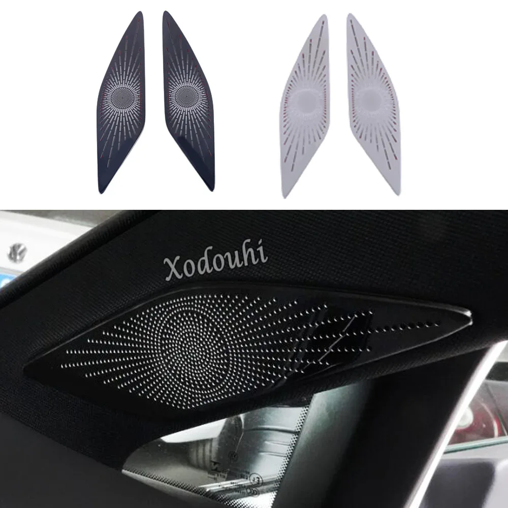 

For VW Volkswagen Golf8 Golf 8 2020 2021 2022 2023 Body Front A Column Frame Triangle Audio Speak Sound Ring Circle Trim Sticks
