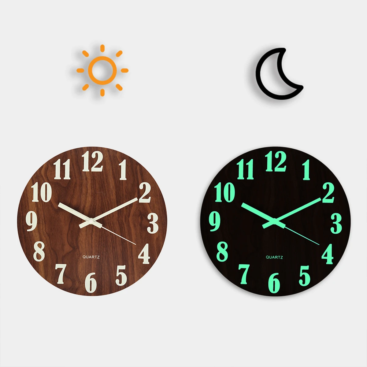 Wanduhr große Retro Wanduhr nicht ticken klassische stille Uhren Vintage Wanduhr Wohnzimmer Küche Schlafzimmer Büro Dekor