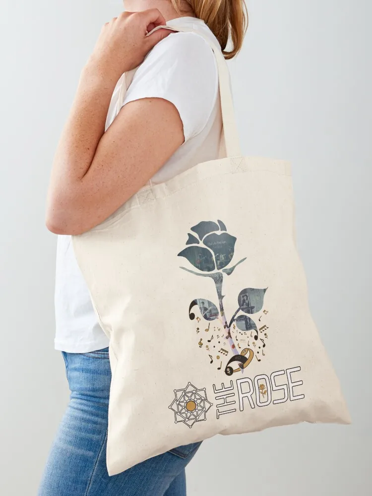 The Rose (golden) - Large Graphic Tote Bag Lady bag personalized tote the tote bag shopping trolley