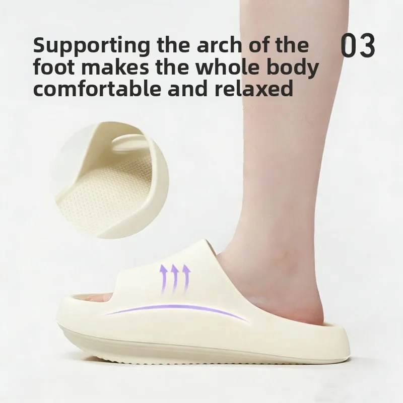 Negative heel shoes for women, arch support slippers for pelvic correction, high front and low back shoes for home use anti slip view 4
