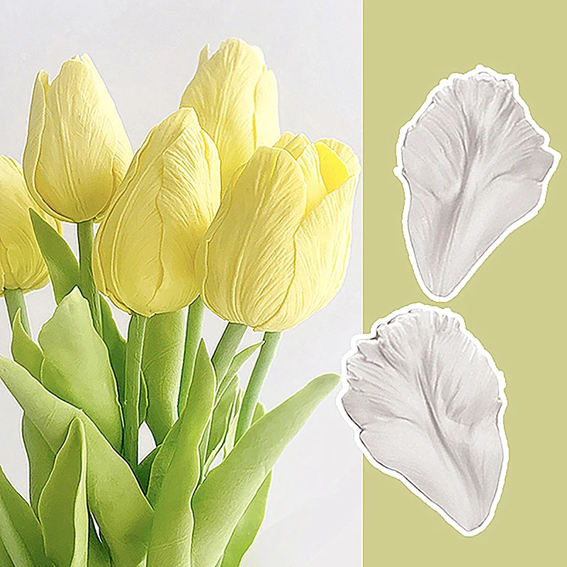 HOT! 2Pcs Tulip Petal Silicone - Resin Art Clay review and price