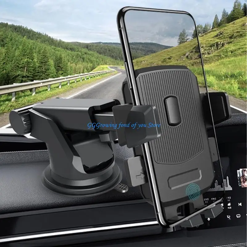 

H9EB Car Phone Holder Mount Stand Suction Cup Mobile Cellphone Support Phone Mount
