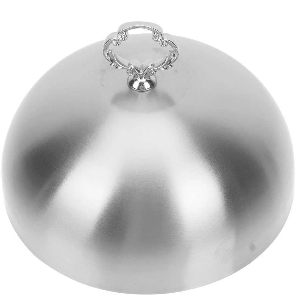 

Stainless Steel Steak Cover Lid for Teppanyaki Grease Guard Splatter Shield Serving Platter Dome Cookware Part Practical Useful