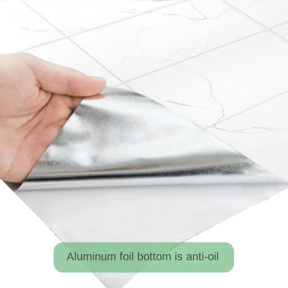 Bathroom Waterproof Thickening Self Adhesive Faux Marble Tegel Wallpaper Cuisine Kitchen Cabinets Table Top Oil Proof Stickers