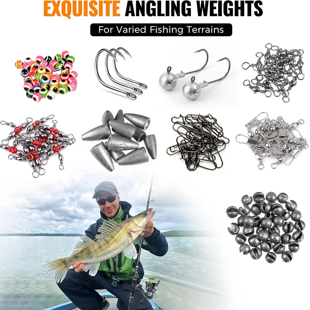 طقم أدوات صيد السمك 187 قطعة،  - مراجعة Fishing Hook Box وسعره