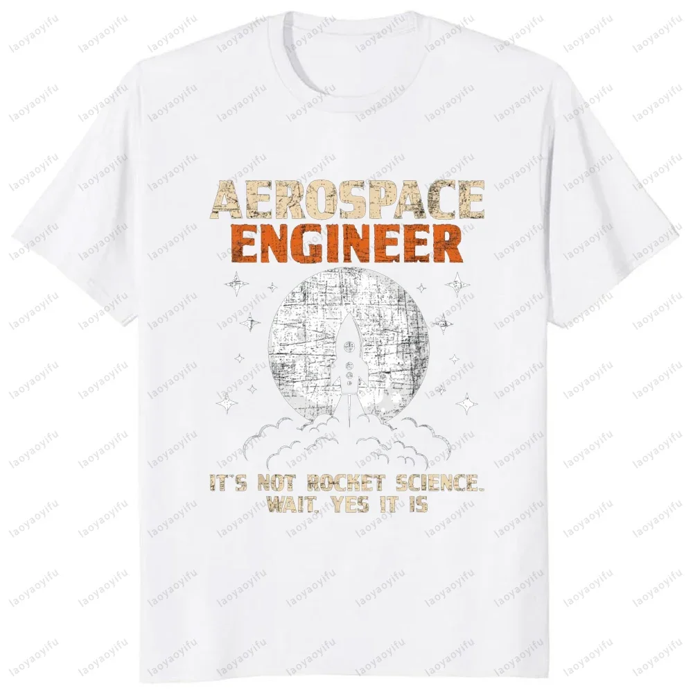 Aerospace Engineer - Aeronautical Engineering Aviation Lover T-Shirt Casual Fashion Short Sleeve Breathe Comfort Man Clothing
