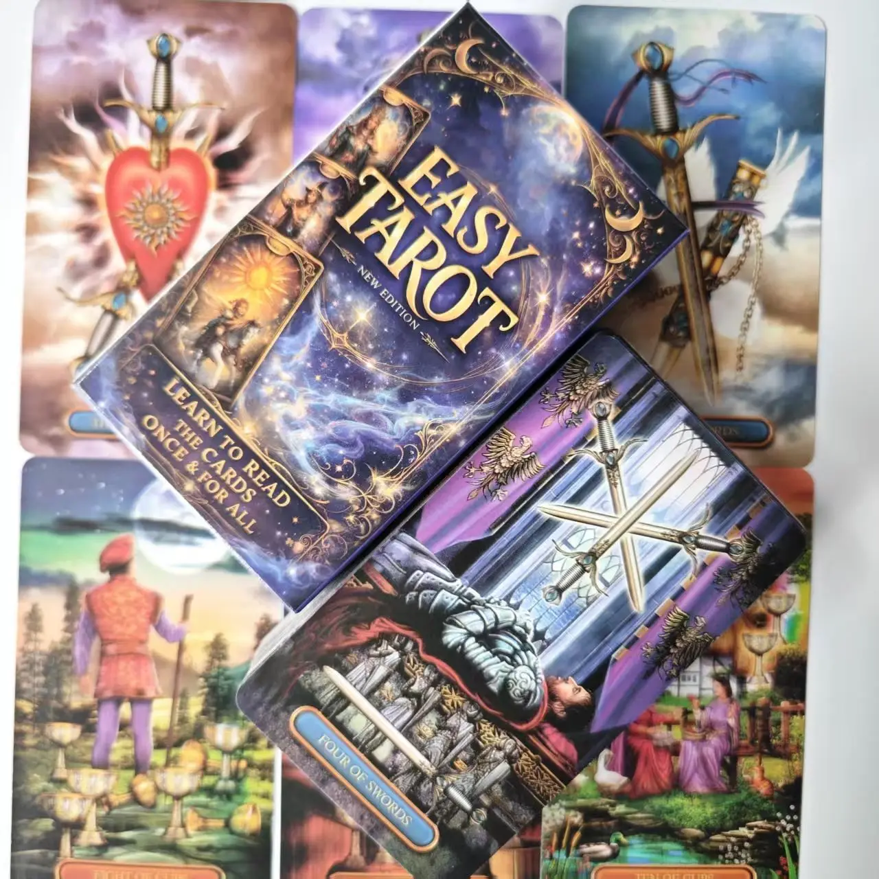 Easy Tarot Deck X- 78 cartes de tarot adaptées aux débutants pour la divination, la méditation et la découverte de soi