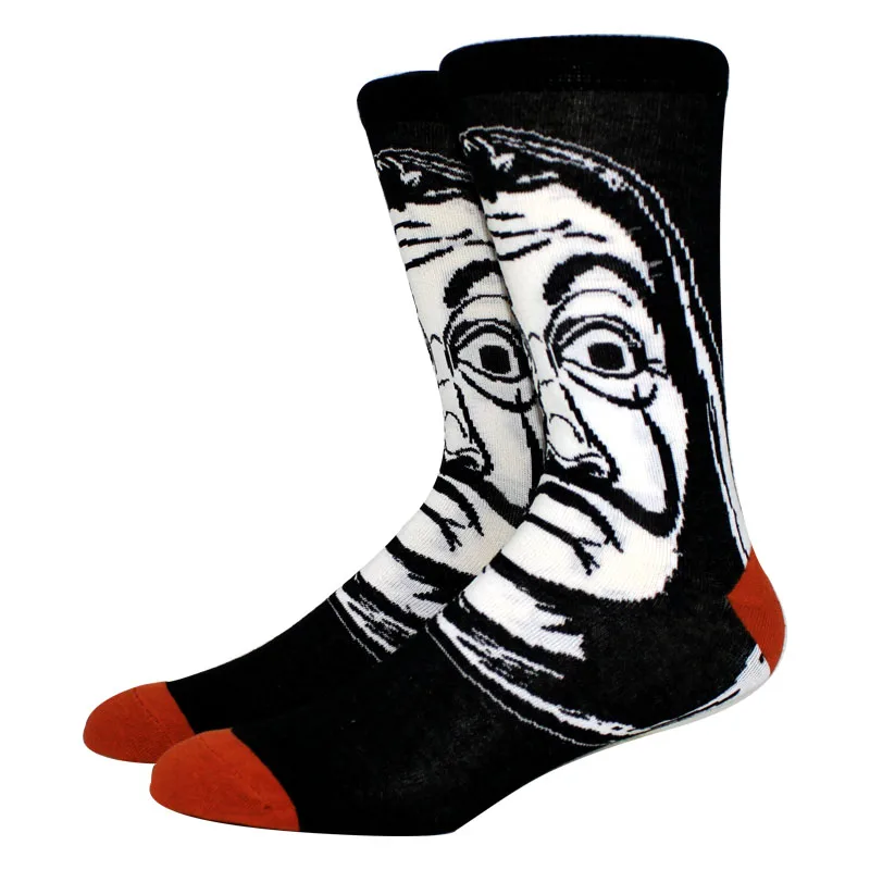 50 Style Fashion Long Anime Men Socks Hip Hop Creative Women Sock CosplayOutdoor trend Funny Couple Socks Happy Crew Socks 36-45