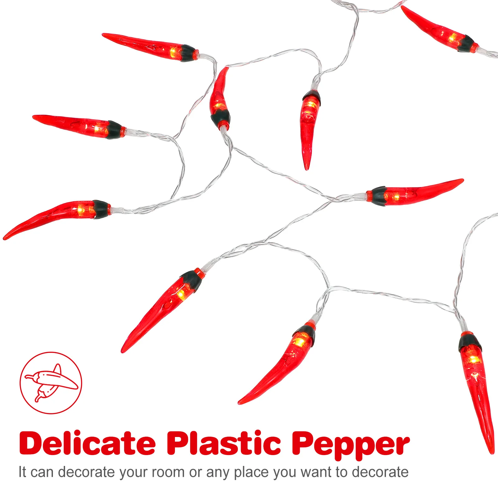 5M Chili Lichtslingers Waterdichte Led Peper Verlichting Voor Feest Bruiloft Balkon Camping Diy Decoratie Fee Fles Warm