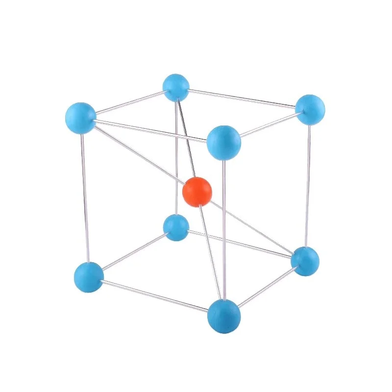 Metal crystal model Chemistry Common metal structure demonstration teaching AIDS crystal cell ball stick model two-color large J