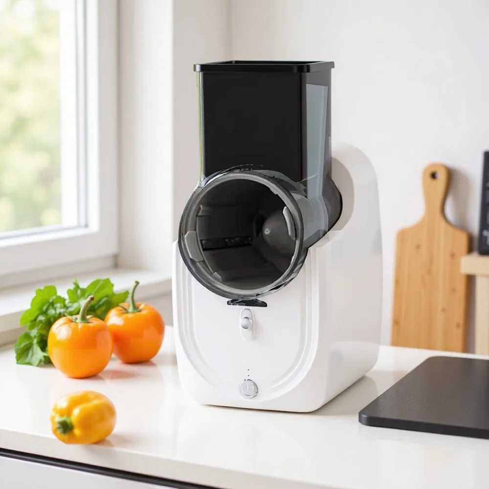 Effort-saving Electric Vegetable Cutter Efficient Long Battery Life Vegetable Slicer Detachable Automatic Vegetable Shredder