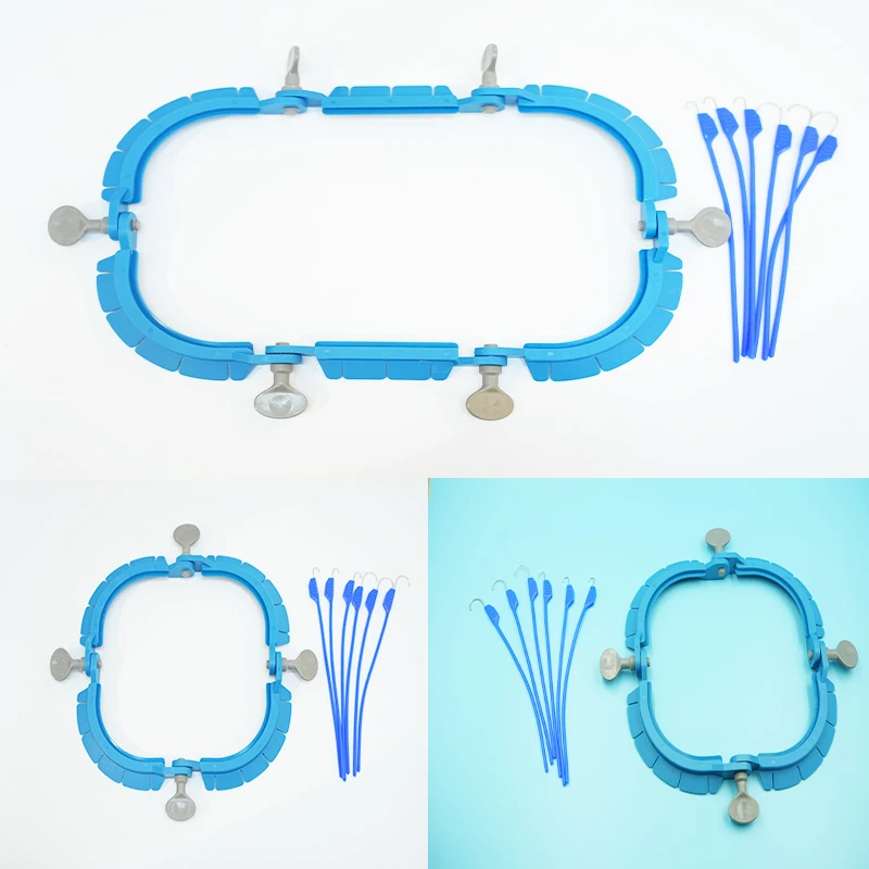 Disposable Surgical Retractor for Pets Curved Type with Retractor System Rings and Hooks