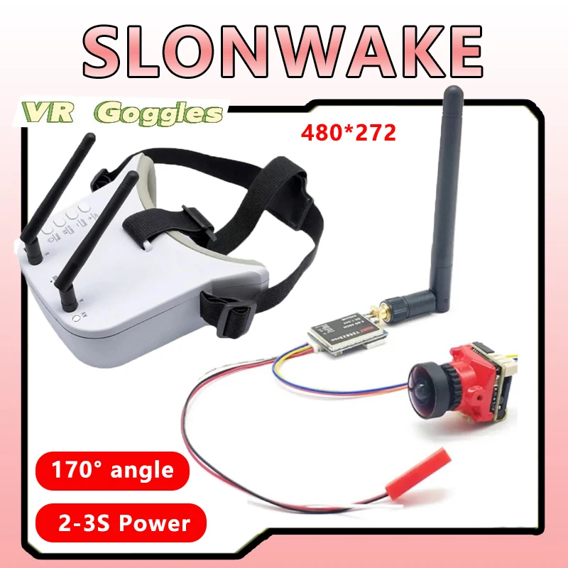 

3 inch LCD Professional FPV Goggles build in Battery and 600mwVTX 1/1.8'' Starlight HDR 1200TVL fpv camera for RC Drone