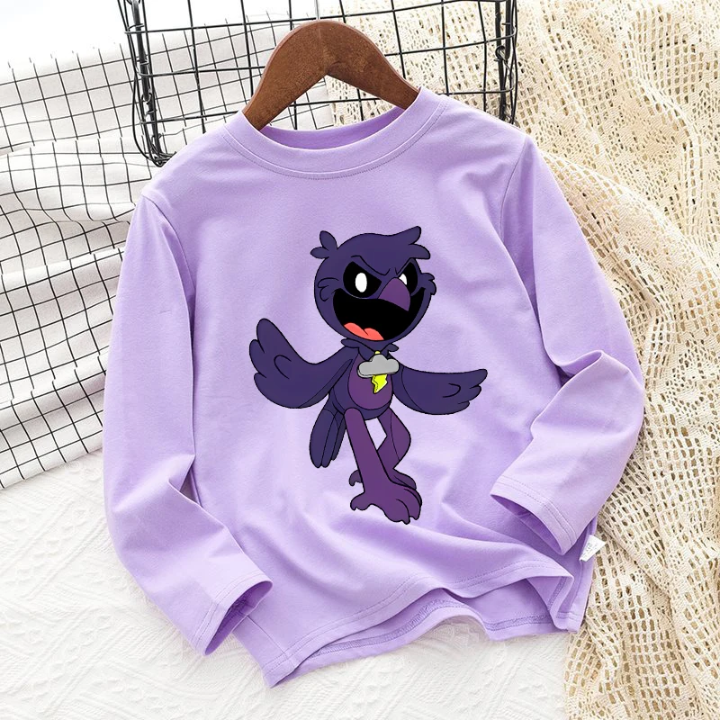 Nightmare Critters Kids T-shirts Cartoon Printed Children Tops Baby Boys Casuals Long Sleeves T-shirt Autumn Children Clothing