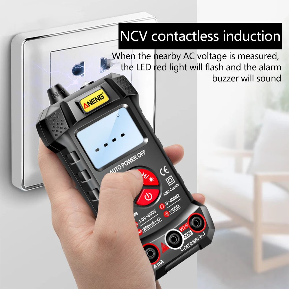 M167 4000 Counts Digital Multimeter Voltmeter Auto-ranging Measures Voltage Current AC/DC 1~600V Electrical Instruments Tester