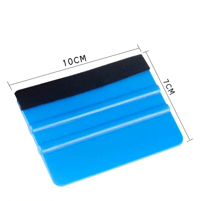 1Pcs Car Stickers Film Install Squeegee Vinyl Carbon Fiber Scraper with Felt Squeegee Tool Film Wrapping Car Wrap Tools 10x7cm