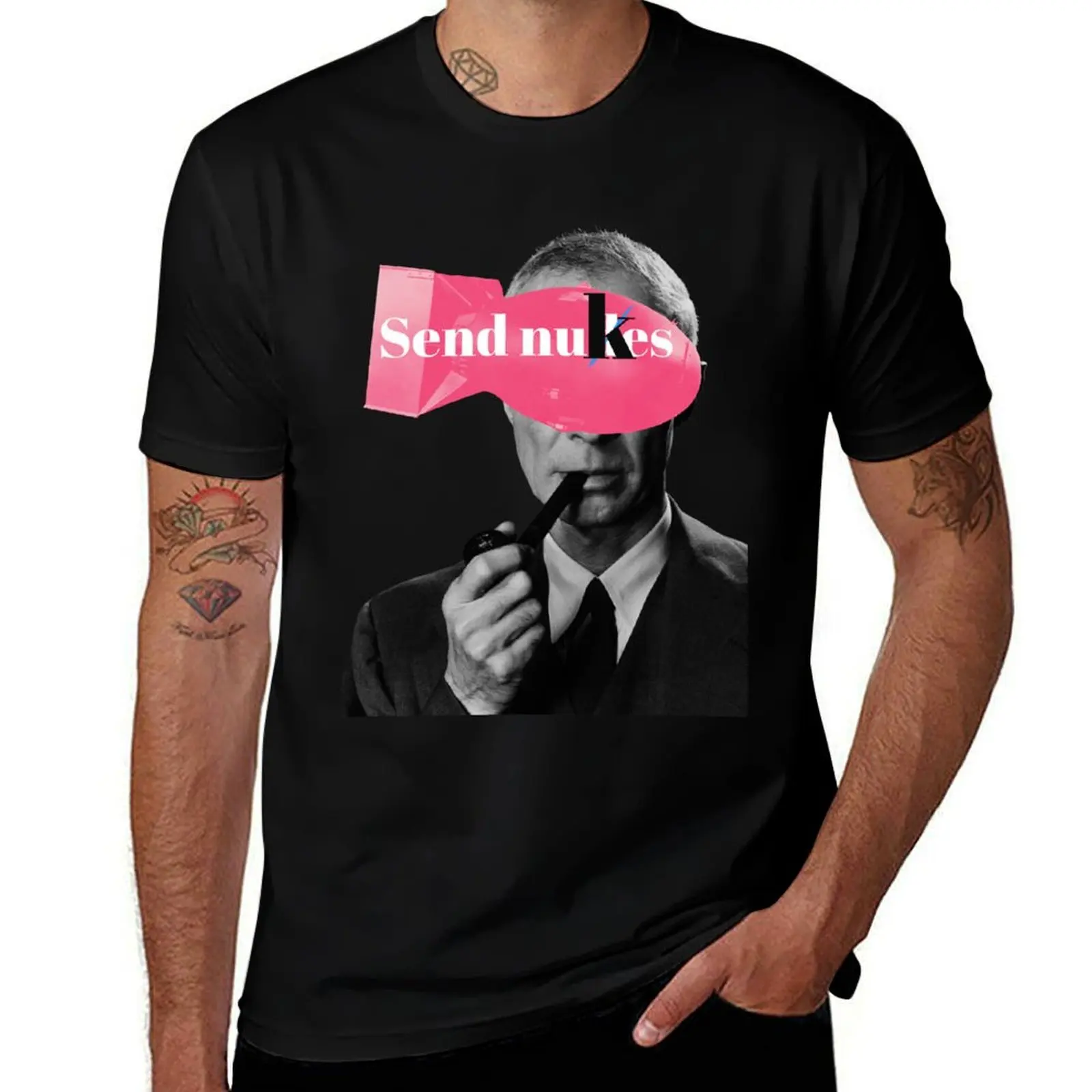 

Send nukes Robert Oppenheimer T-Shirt boys whites anime tshirt baggy shirts funny t shirts men