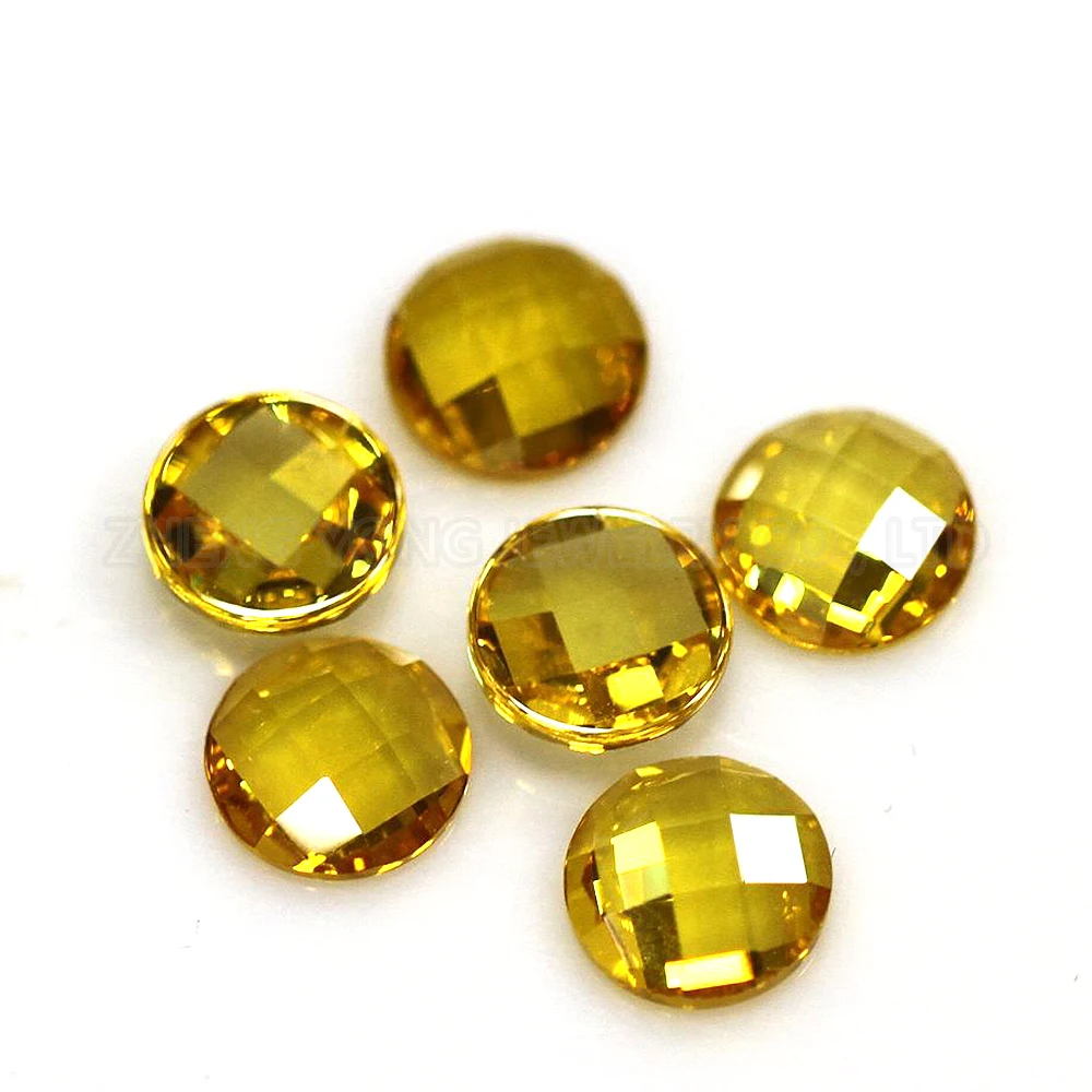 100 Pieces 5A 3mm-8mm Flatback Faceted Round Cubic Zirconia Loose Gemstones for Crafting Jewelry Round Turtle Shell Cut