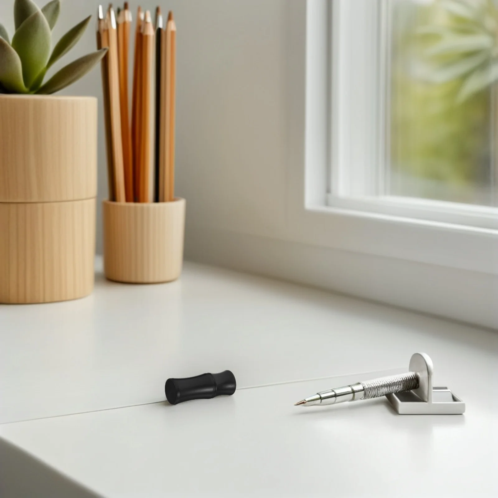 

2pcs Billiard Cue Joint Caps Threaded 57*22Mm Quick Install Shockproof Black Plastic Protector For Pool Cues End Cover