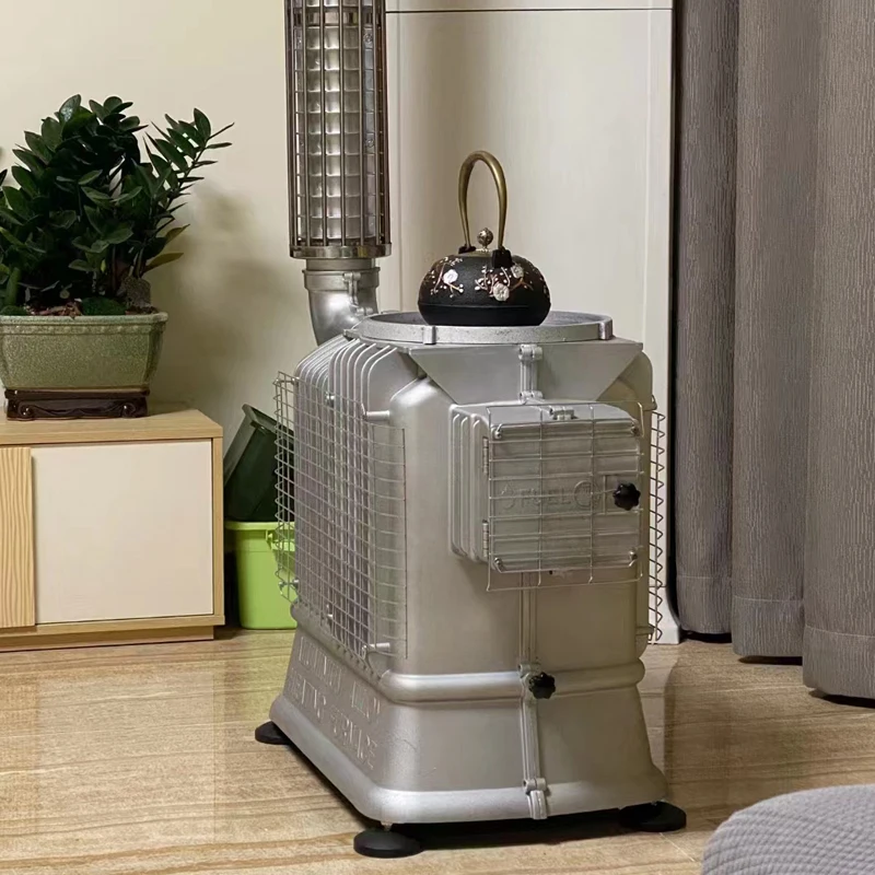 

Pellet Stove Without Electricity Charcoal Heater Wood Burning Stove Smokeless Wood Stove for Cooking Fireplace