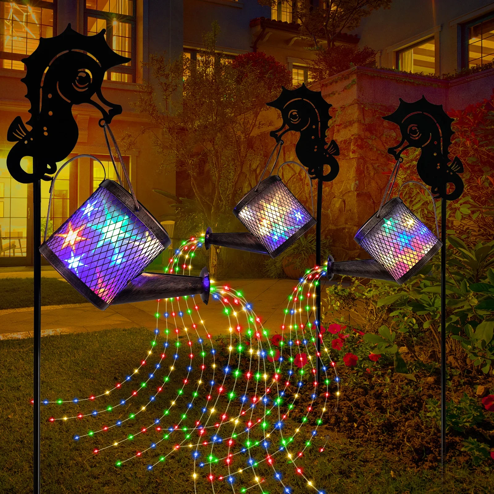 태양 물을 수 빛 야외 방수 샤워 빛 홈 외부 산책로 정원 파티오 장식에 대 한 장식 태양 조명