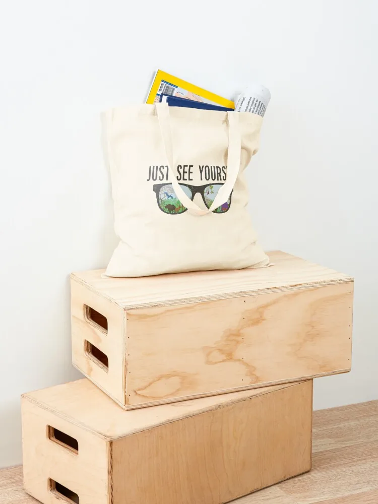 فقط انظر نفسك حمل حقيبة المرأة المتسوق حمل حقيبة قماش شنطة هدايا أكياس البقالة القابلة لإعادة الاستخدام