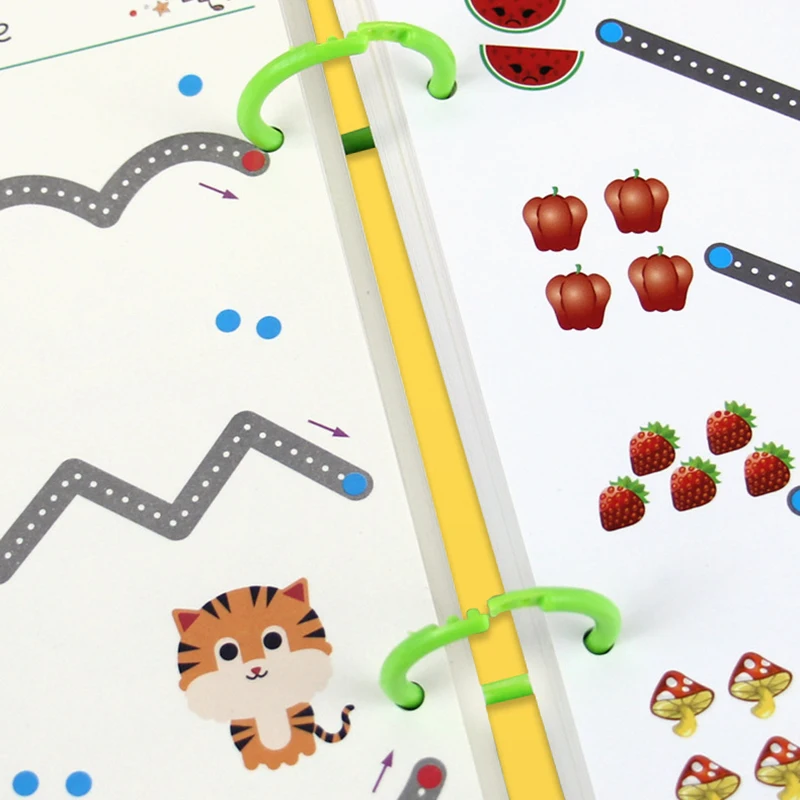 Montessori matemática brinquedos desenho tablet caneta controle mão treinamento matemática jogo livro aprendizagem brinquedos educativos para crianças