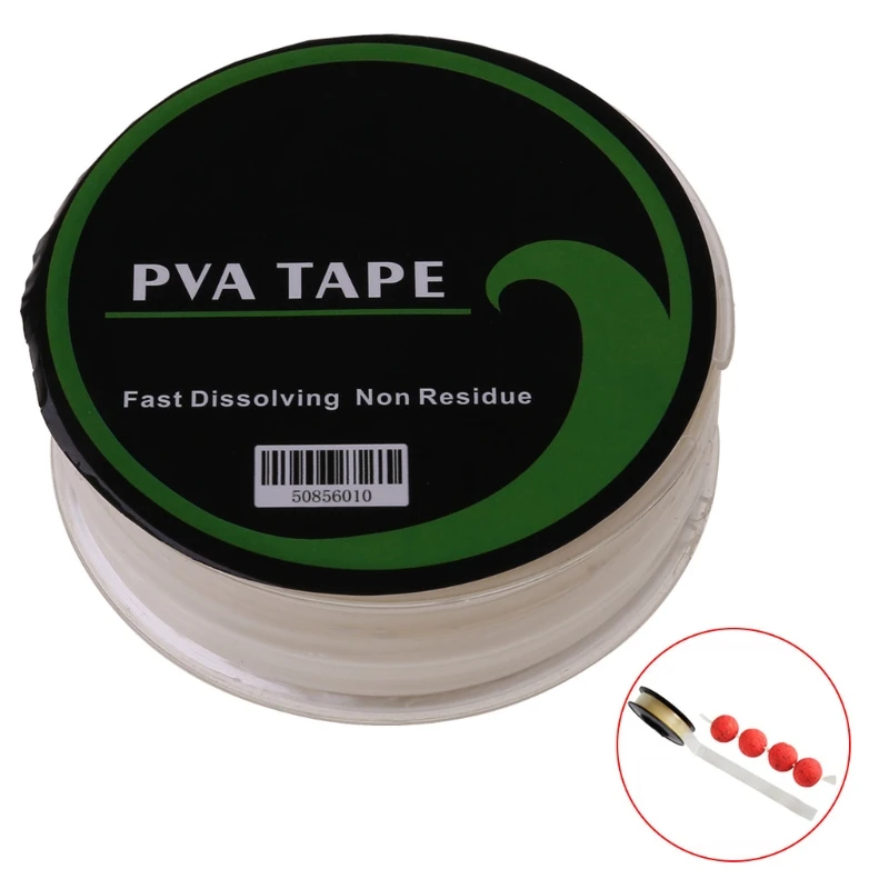 PVA Tape For Fishing Feeder Water Dissolve 10mmx20m Quick Dissolve Tackle Transp