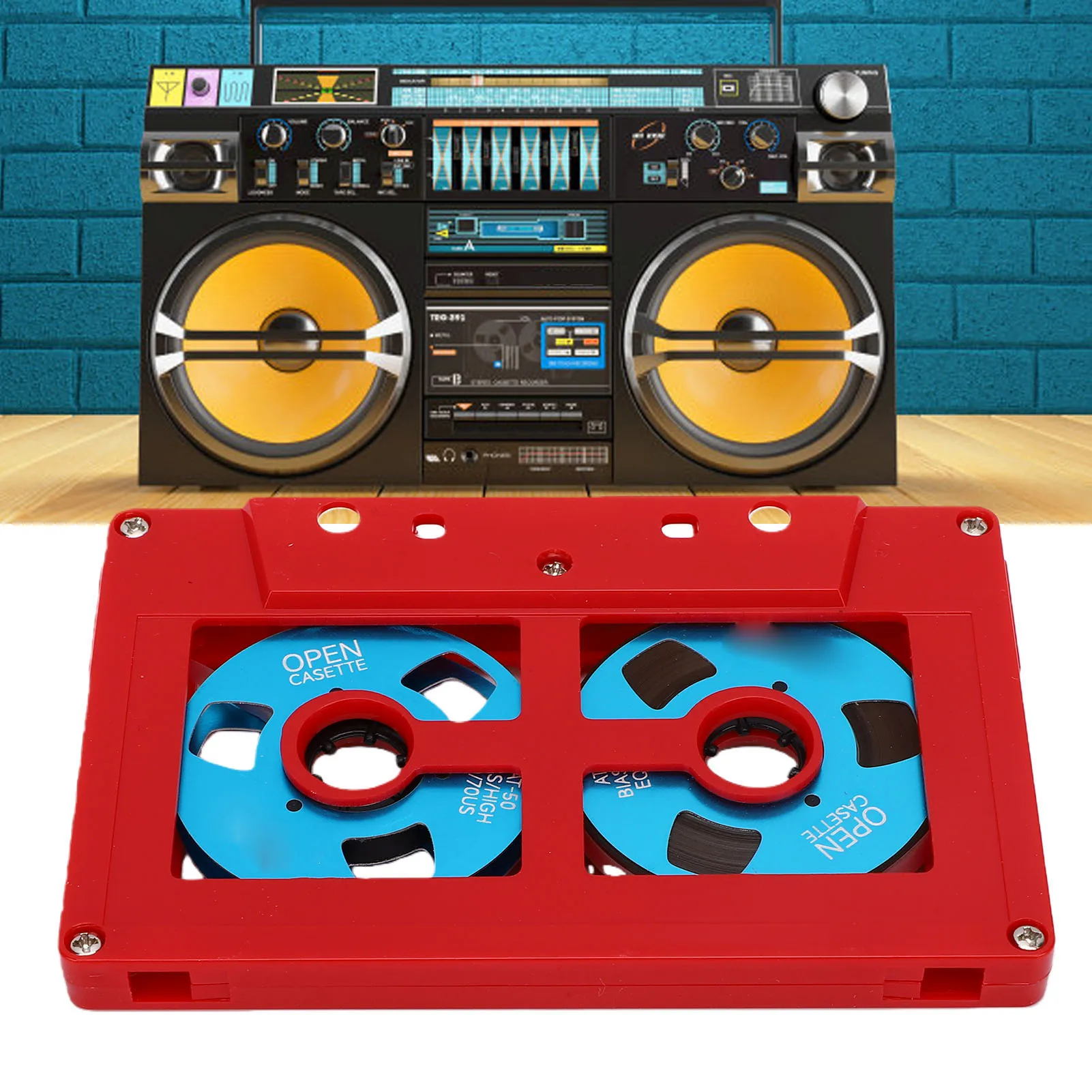 

Double-sided Metal Small Open-reel Blank Audio Tape 50 Minutes Blank Sound Recording Cassette Tape Reel Cassette Tape for Player