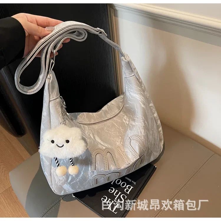 

2025 New Casual Retro Large-Capacity Bag - Women's Simple Fashion Shoulder Messenger Tote