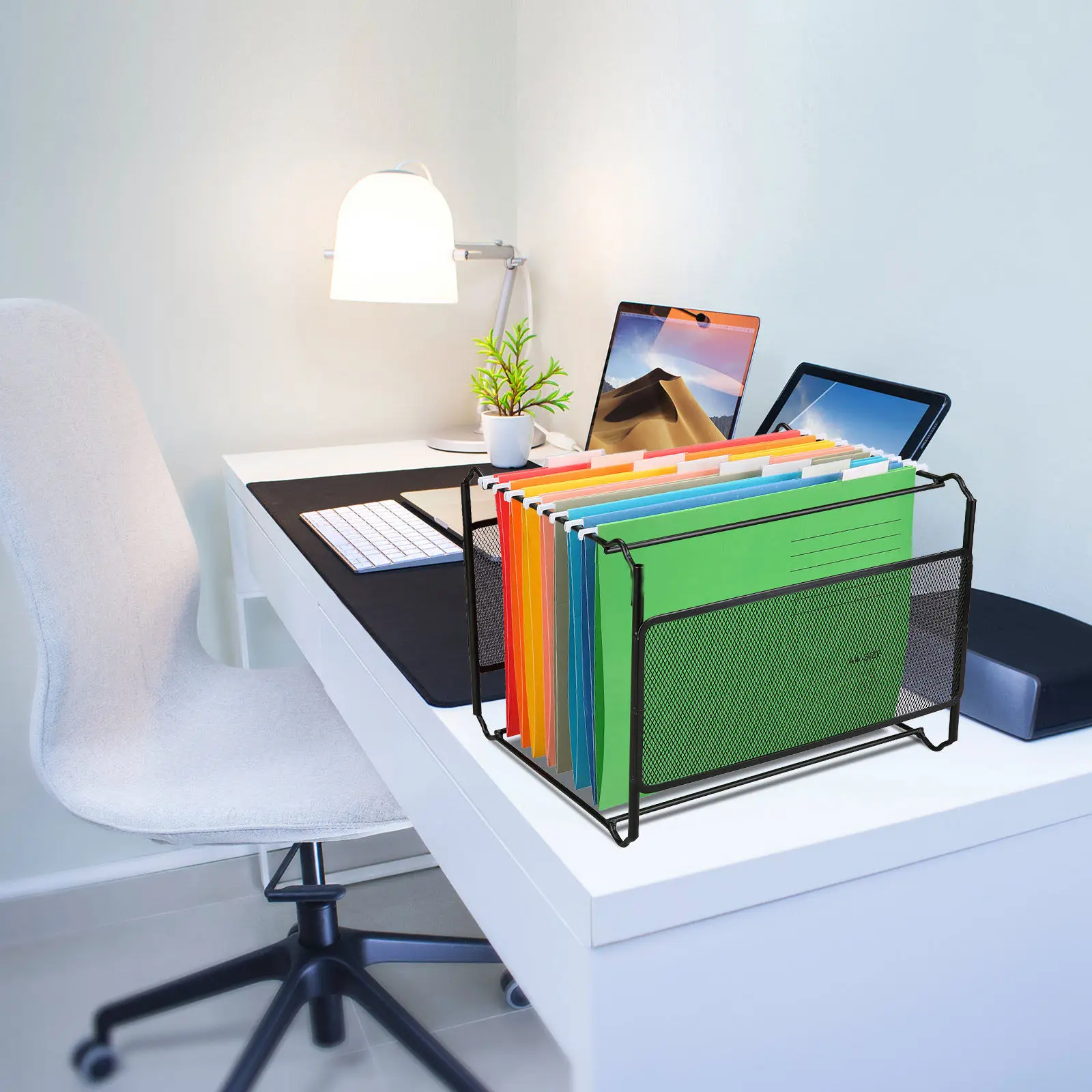 8Pcs File Hanging Folders Stable Office Use A4 Receipt Bills Organizer Coupon Holder Document Holder Hanging File Folders