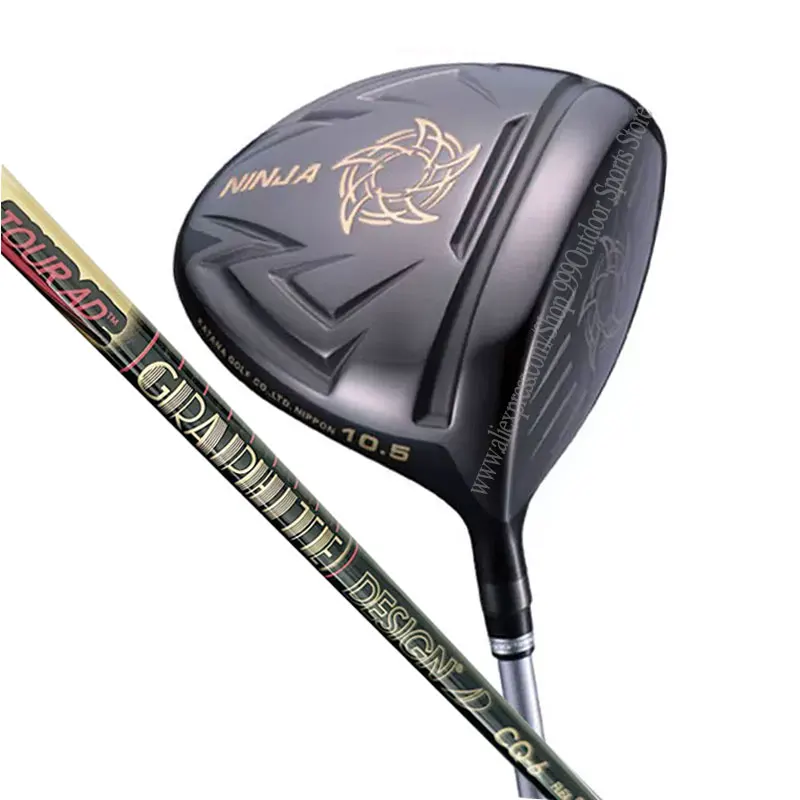 NINJA-Right Handed Wood Driver with Graphite Shaft for Men Katana Golf Driver Head Graphite Shaft 10.5, 9.5 Loft Free Shipping