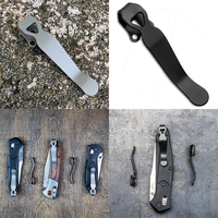 1pc Titanium Alloy Material Knife Deep Carry Pocket Clip for Benchmade Griptillian Bugout Emerson Protech ZT Wasit Back Clamp