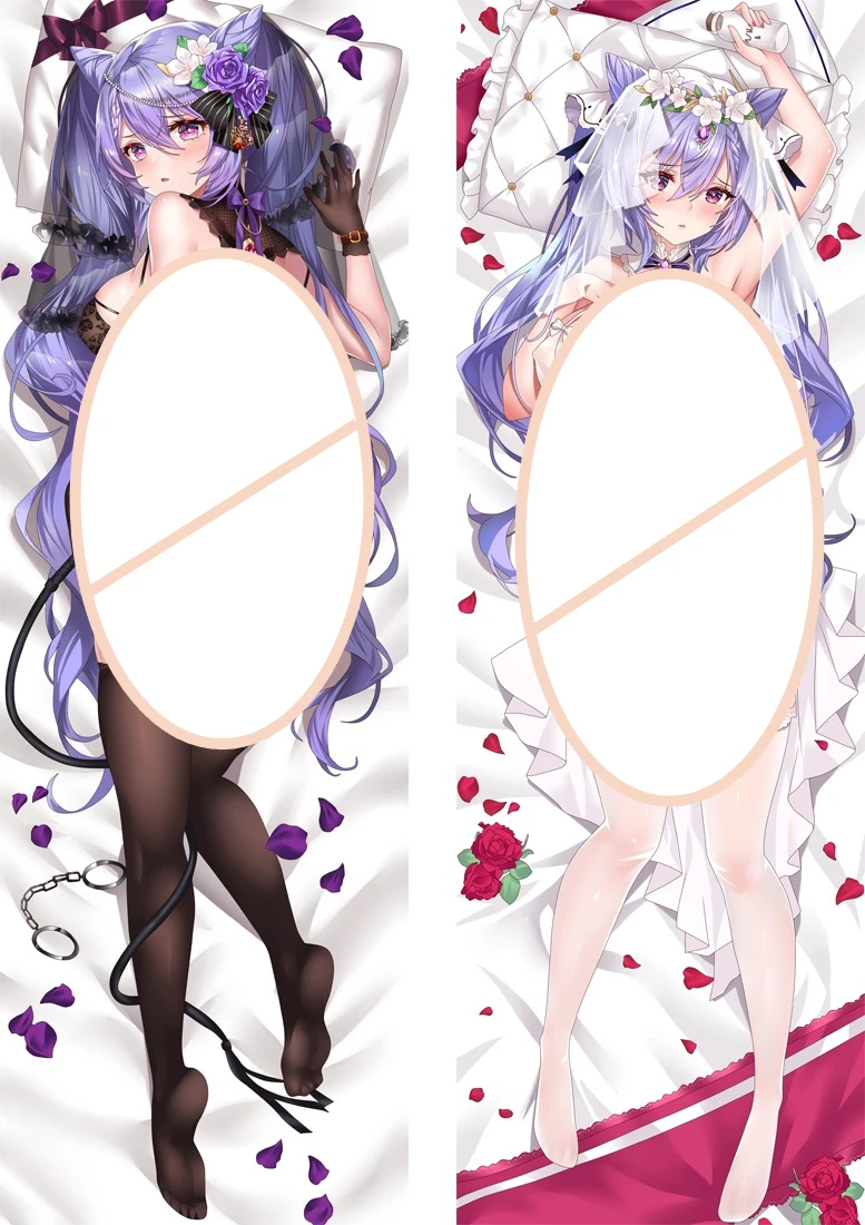 

Game Genshin Impact Character Keqing Pillow Case Dakimakura Hing Fullbody Double-Sided Pillowcases