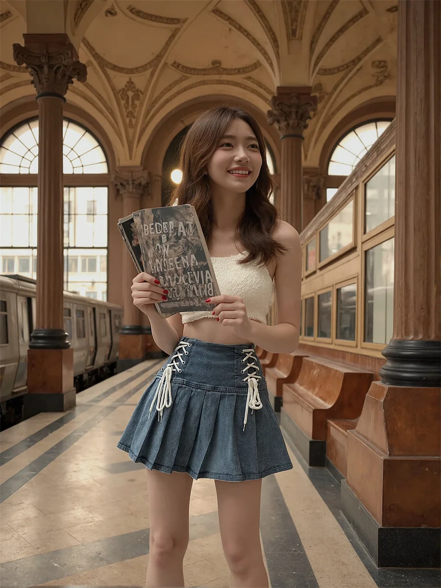 Plissierte Miniröcke für Damen, künstlerisch, Boho-Fransen, einzigartig, fließend, Festival, Urlaub, Falten, geschichtet, Patchwork, Neuheit, Elastizität