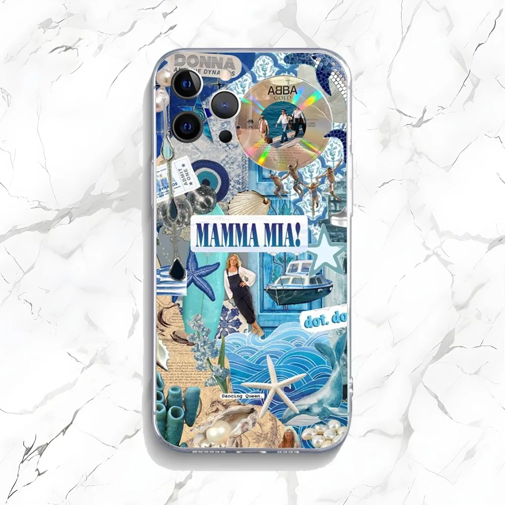 Mamma Mia Musical Film Phone Case For iPhone 15,14,13,12,11 Plus,Pro,Max,XR,XS,X,7,8 Plus,SE,Mini Transparent Silicone Soft