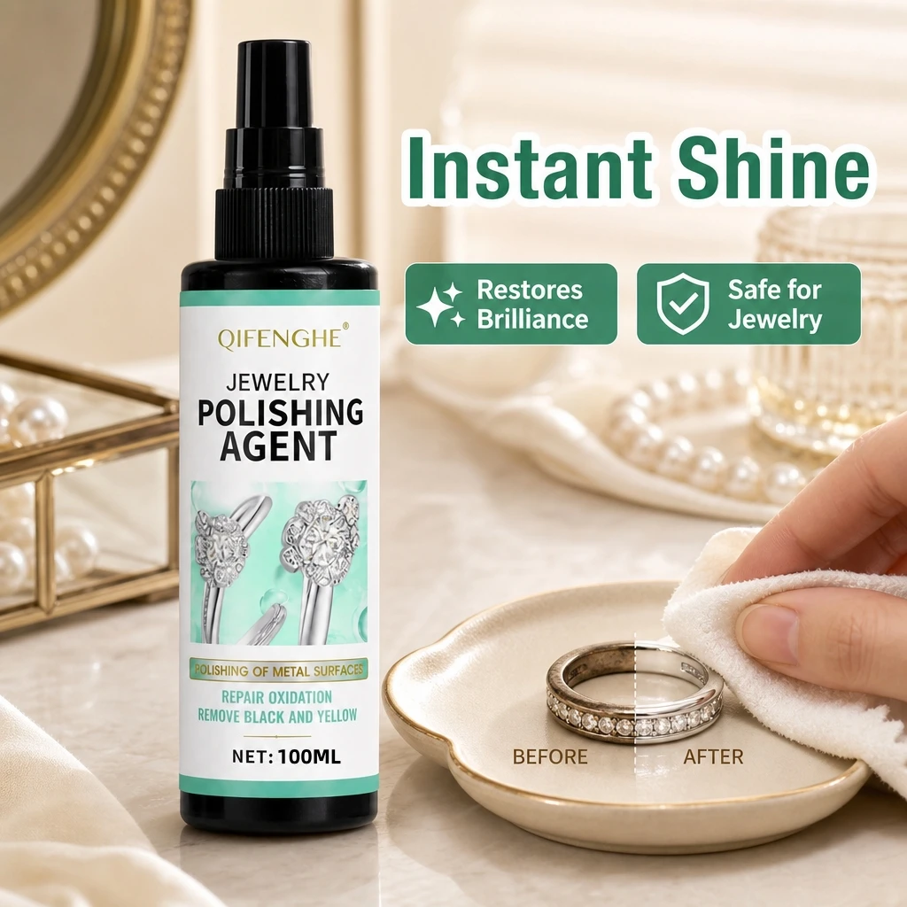 Jewelry Cleaning Polish Agent Eliminate Black Yellow Oxidation Recover Gloss Safe Surface Polishing Solution For Metal Jewelries