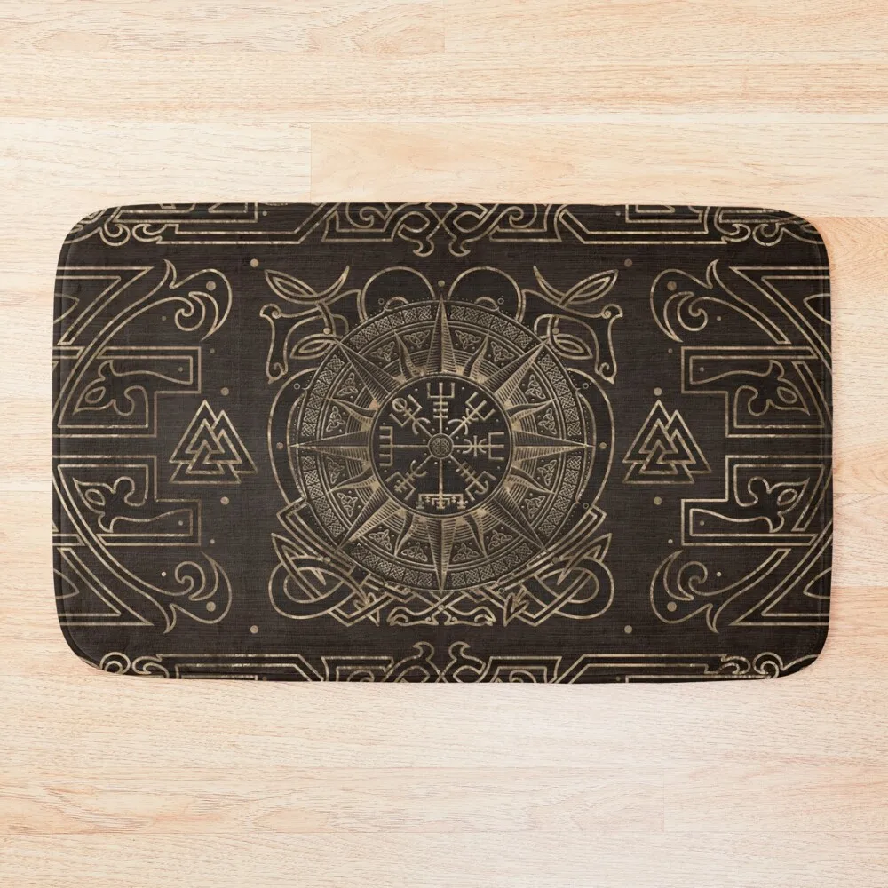 

Vegvisir - Viking Compass Ornament Bath Mat Living Room Rugs For Hallway On The Floor Mat