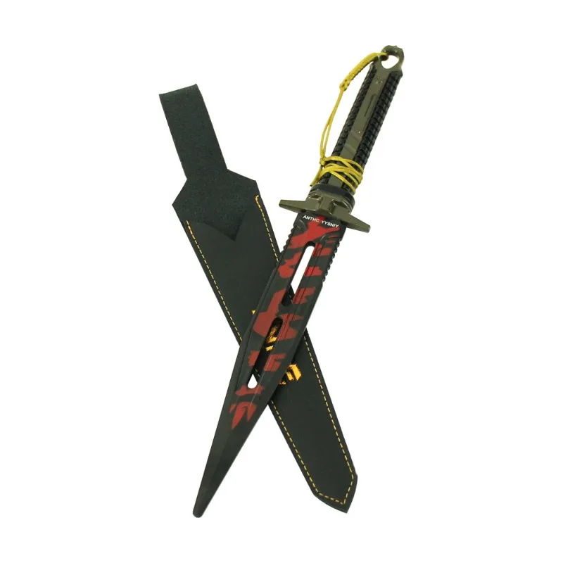 27 cm/10.63in Arena Breakout Game Randapparatuur Grote Overwinning Dolk Zwart Metalen Model Legering Speelgoed Wapen Ornamenten Collecties Geschenken