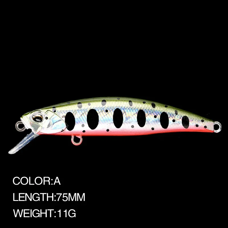 Señuelo jerkbait suspendido 75mm para trucha y carpa – Pececillo artificial - imagen 3