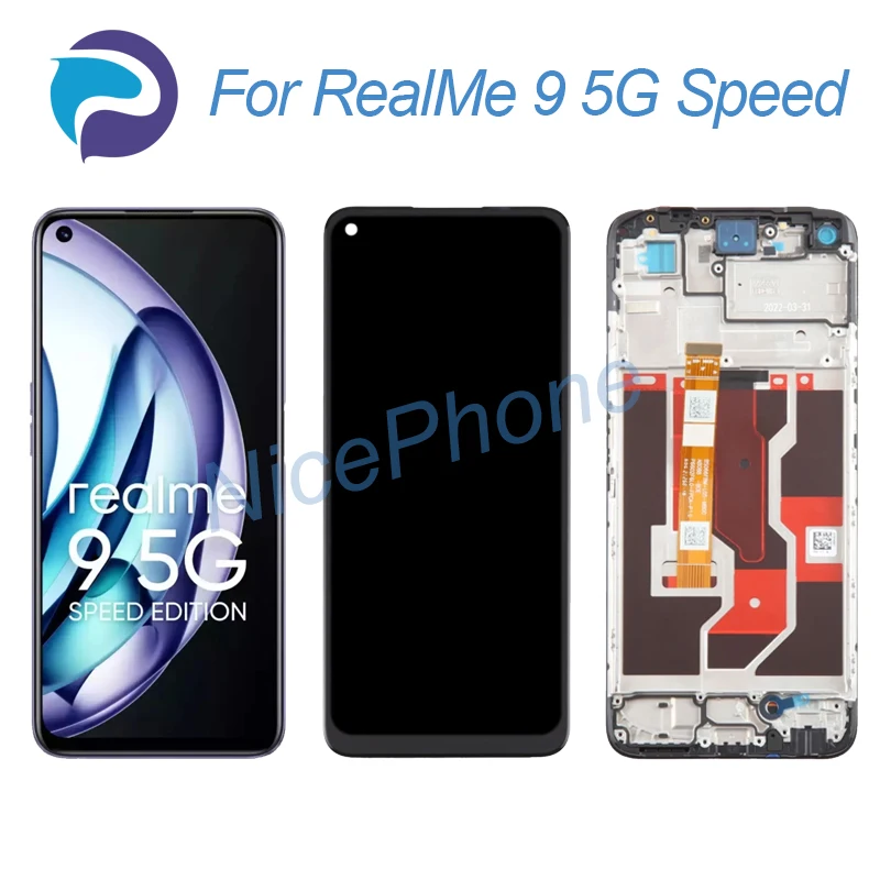 

For RealMe 9 5G Speed LCD Screen + Touch Digitizer Display 2412*1080 RMX3461 For RealMe 9 5G Speed LCD screen Display